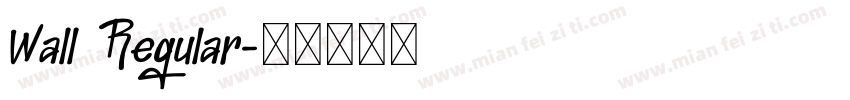 Wall Regular字体转换